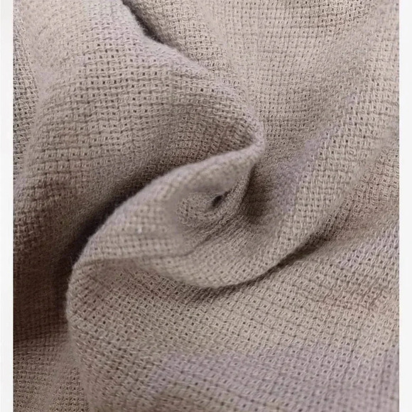 Oak + Fort Short Sleeve Midi Light Brown Dress  Size Medium - Picture 6 of 7